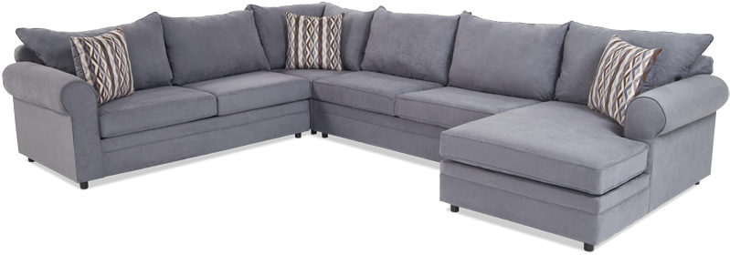 Venus 4 Piece Left Arm Facing Sectional (846x534), Png Download
