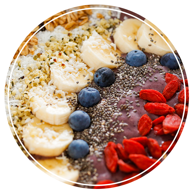 Hand Crafted Acai Bowls (810x821), Png Download