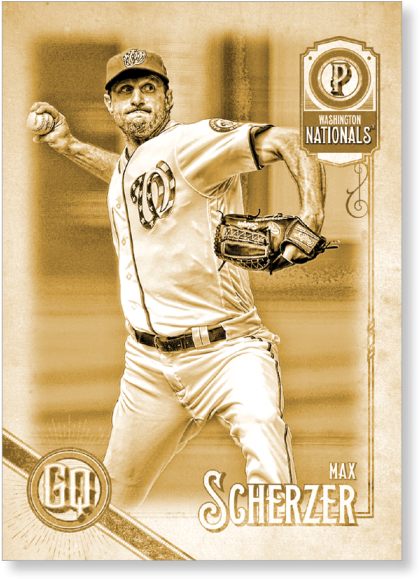 Max Scherzer 2018 Topps Gypsy Queen Baseball Base Poster (700x700), Png Download