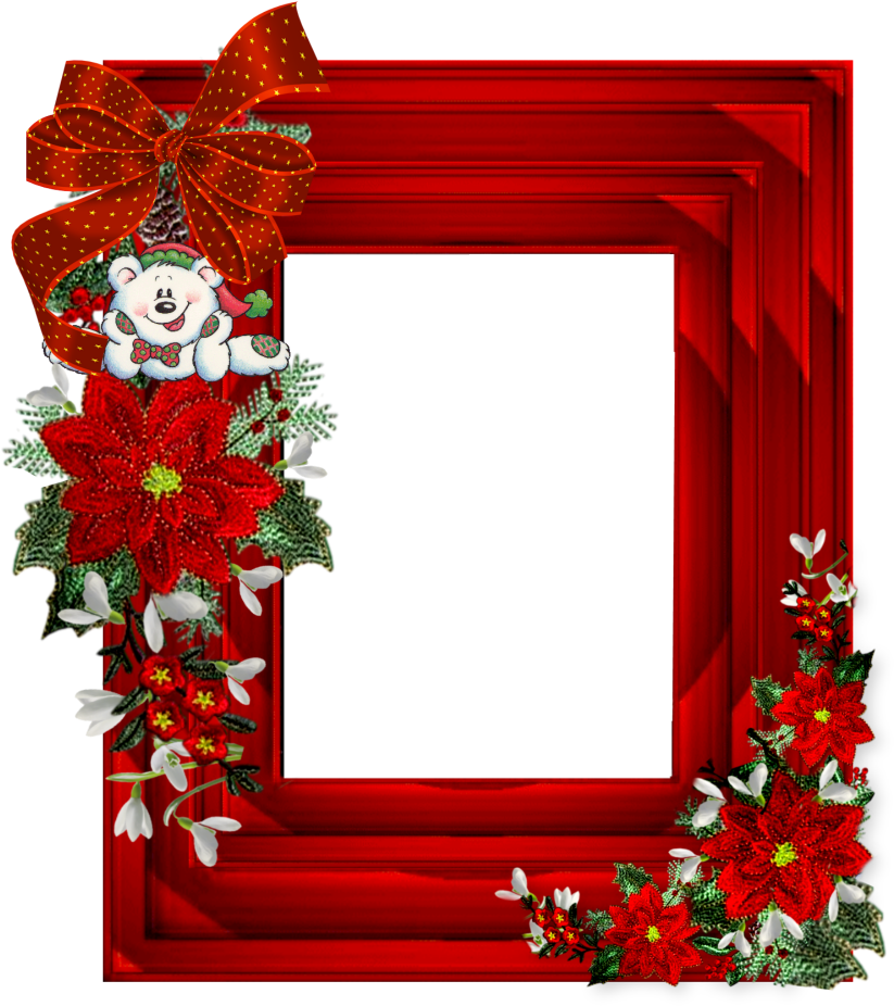Christmas Card Frame Png For Kids Christmas Card Frame (846x938), Png Download