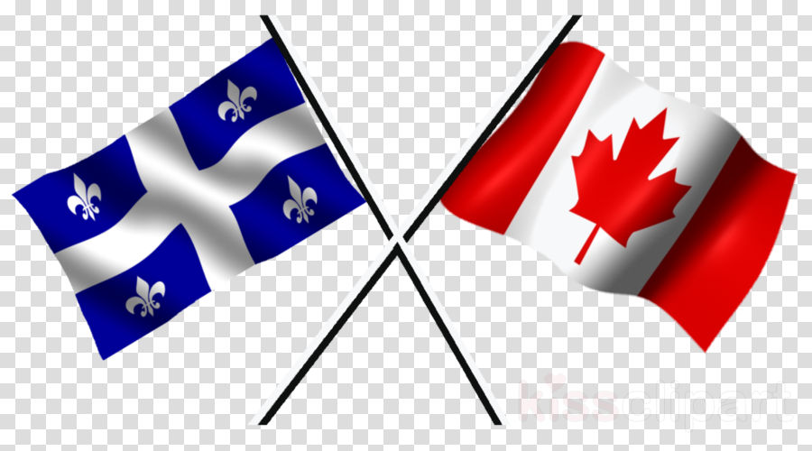 Quebec Flag And Canadian Flag Clipart Québec Flag Of (900x500), Png Download