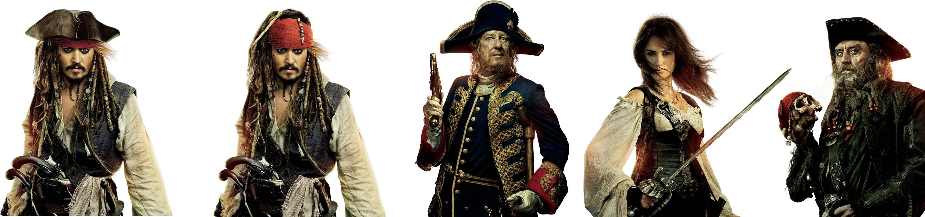 Pirates Of The Caribbean Transparent Images (3082x725), Png Download