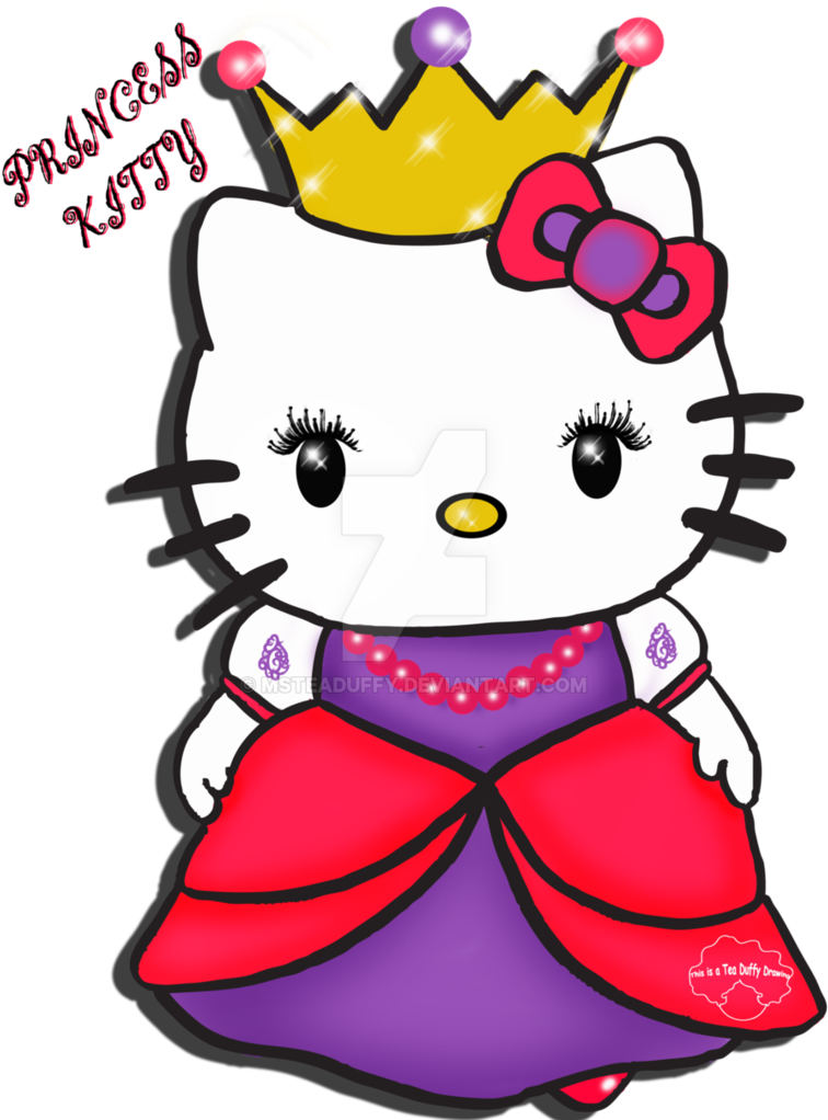 Picture Royalty Free Stock Hello Kitty Princess At (762x1048), Png Download