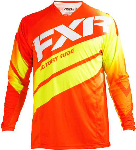 Fxr Mission Mx Jersey Nuke Red/hi-vis/white (585x585), Png Download