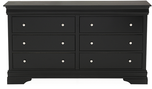 Image For Black 6-drawer Dresser From Brault & Martineau (519x804), Png Download