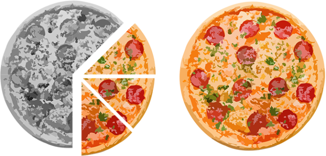 Vps And Dedicated Server Pizza - Pizza Hut Pizza Top View (660x316), Png Download