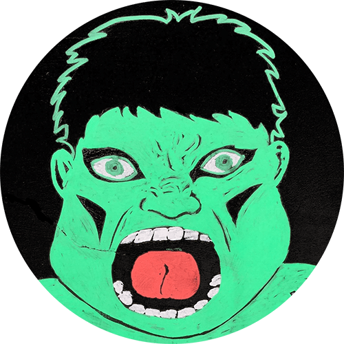The Hulk - Illustration (500x500), Png Download