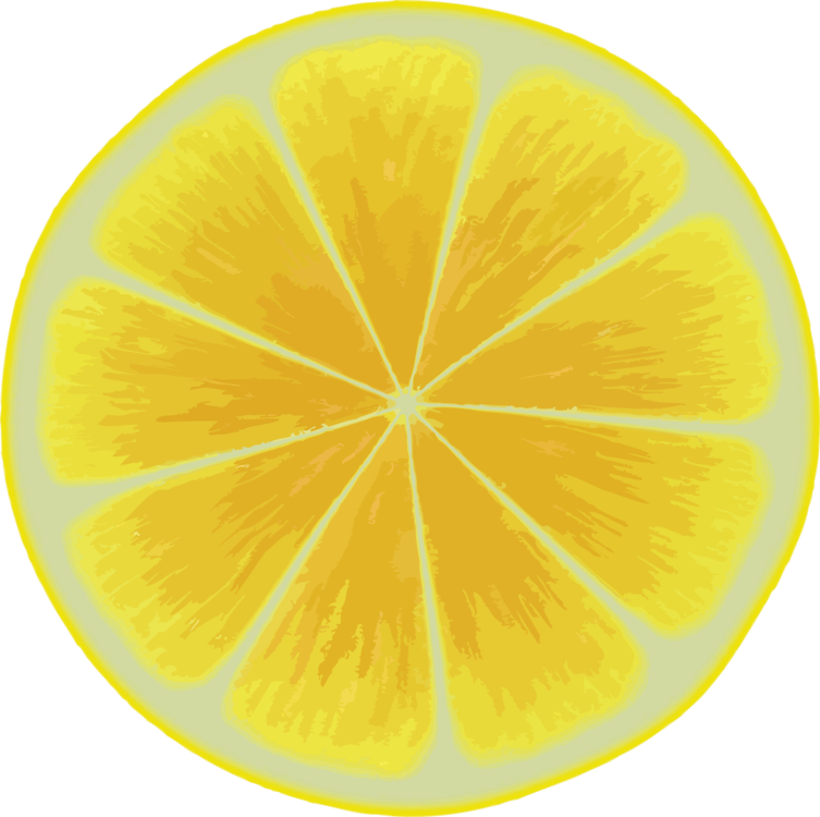 Lemon Citron Lime Citric Acid Html - Lemon Slice Png (753x750), Png Download