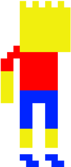 Pixel Art Bart Simpson By Isa-draws - Pixel Art (400x400), Png Download