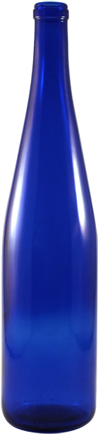 750 Ml Cobalt Blue Glass Wine Bottle - 青い 瓶 焼酎 (700x700), Png Download