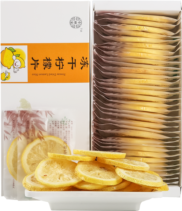 Freeze-dried Lemon Slices, Honey, Tea Bags, Dried Lemon - Tea (800x800), Png Download
