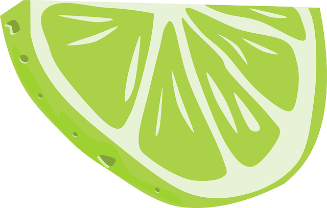 Slice, Fruit, Cartoon, Half, Lemon, Lime - Lime Clip Art (640x407), Png Download