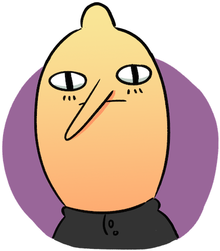Sad Lemon Man - Man (499x495), Png Download