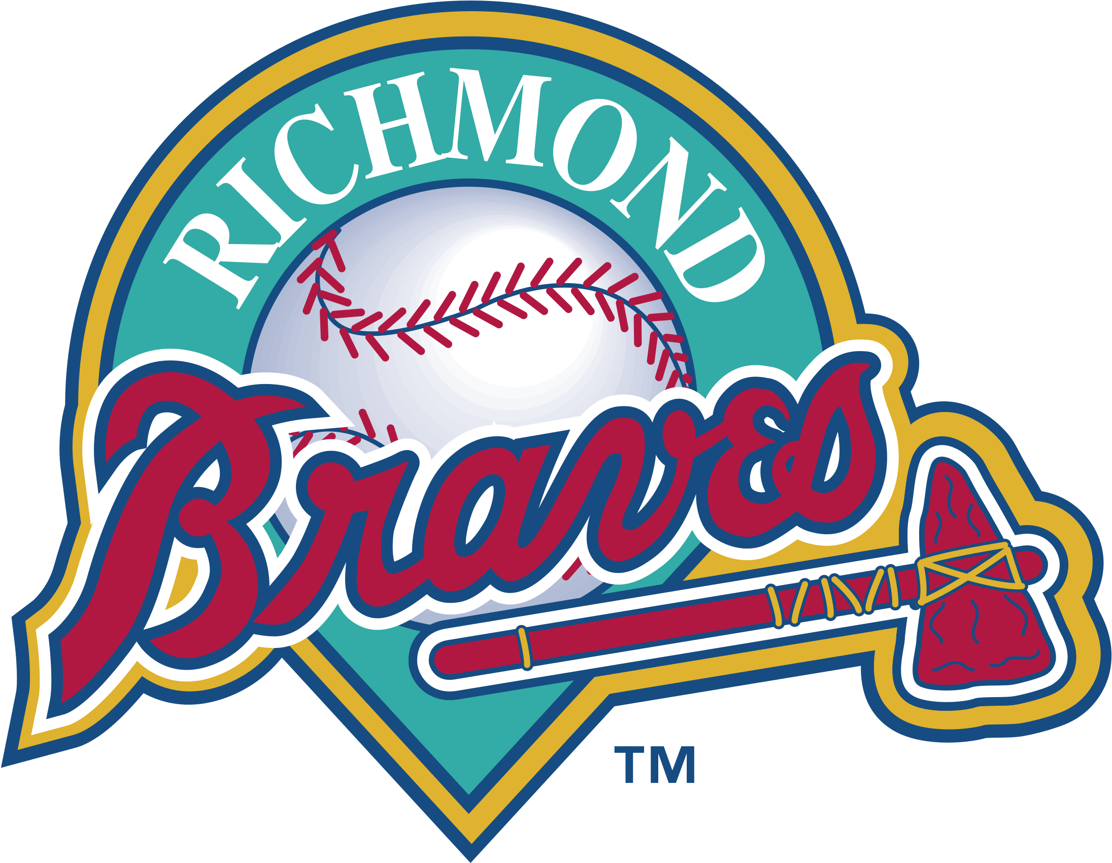 Richmond Braves Logo Png Transparent - Danville Braves Logo (2400x2400), Png Download