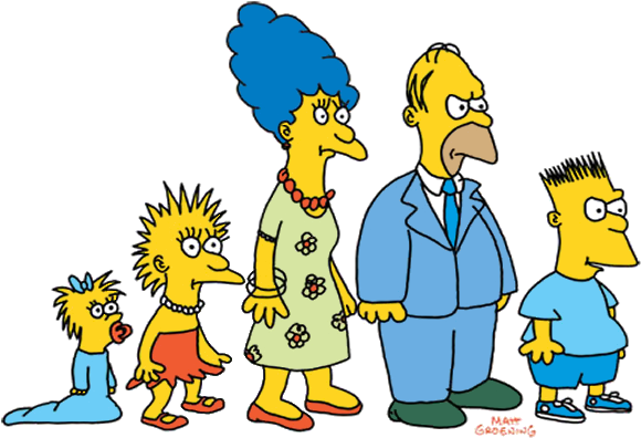 Simpsons 1987 (594x409), Png Download