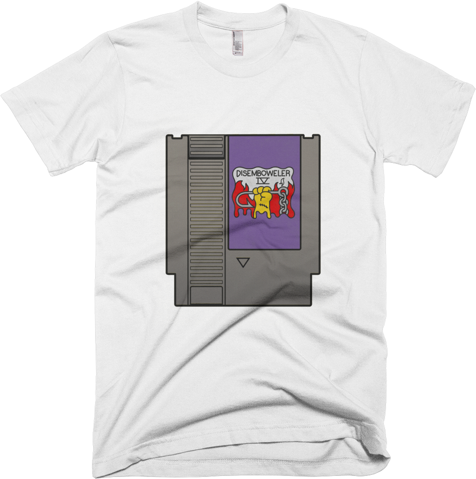 Disemboweler Iv Unisex The Simpsons Nes Cartridge Nintendo - Line Drawing T Shirt (1000x1000), Png Download