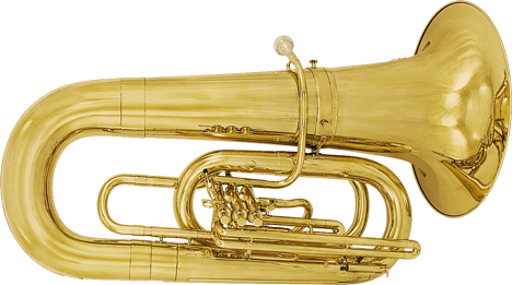 ファイル 159-1 - 4 Valve Front Action Tuba (468x261), Png Download