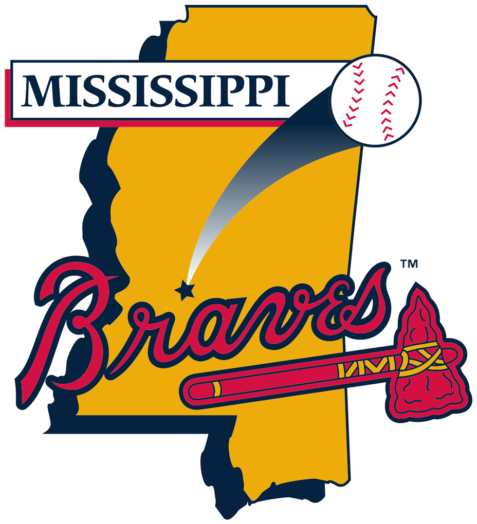 Mississippi Braves Logo - Ms Braves Logo (1920x1080), Png Download