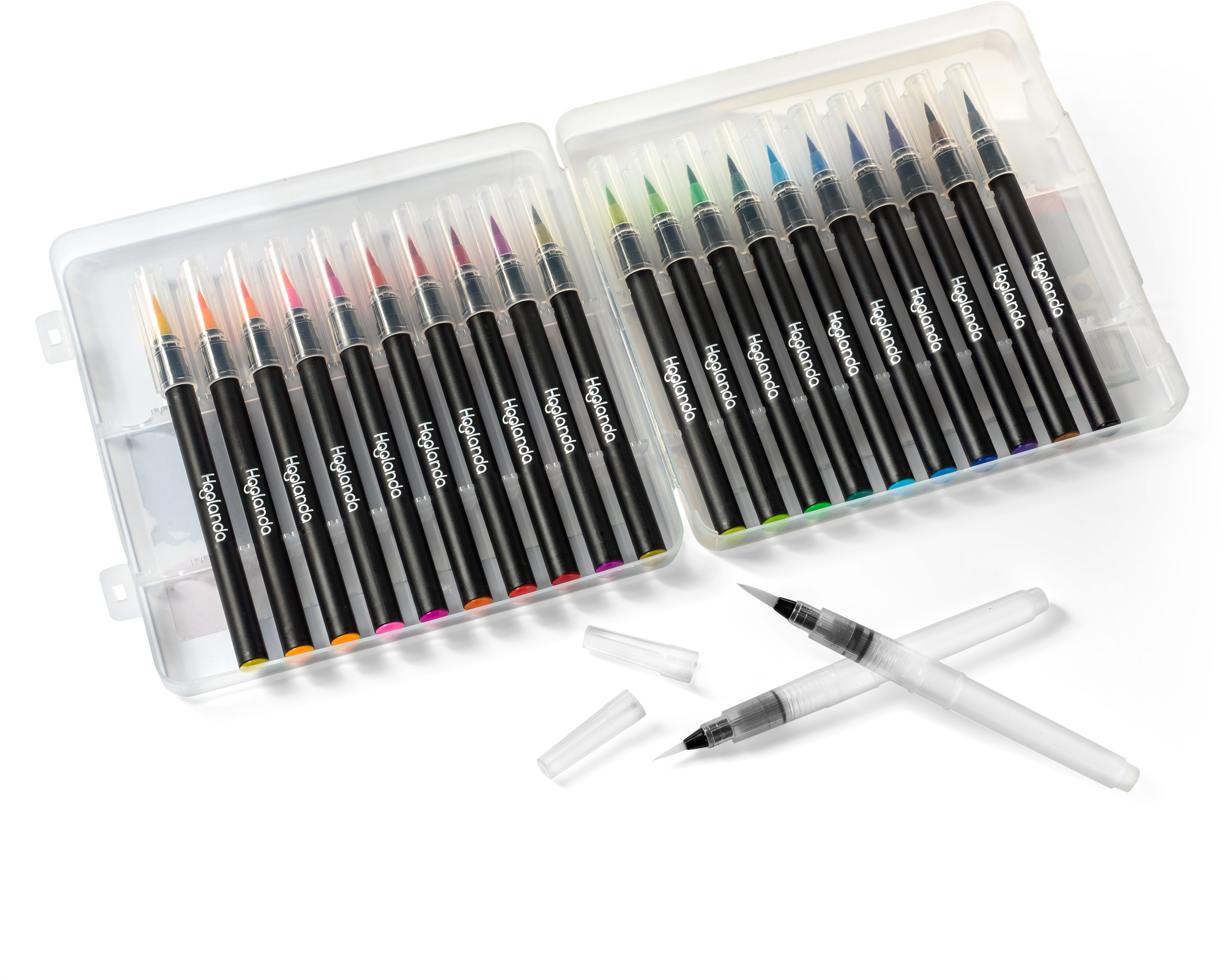 Hoolanda Watercolor Brush Pens - Watercolor Painting (3000x2999), Png Download