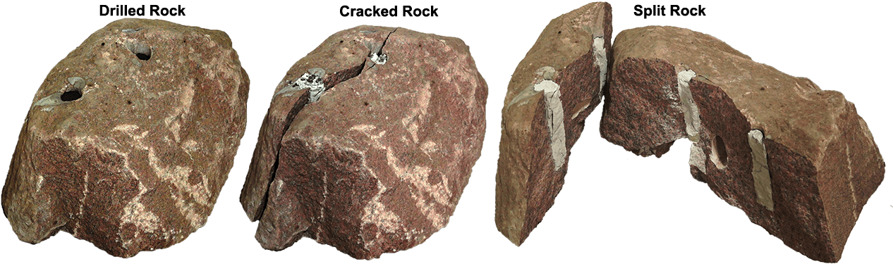 Crack Rock Demolition Demo - Crack Rock (1280x388), Png Download