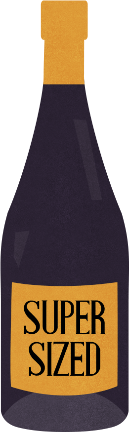 Glass Bottle (268x882), Png Download