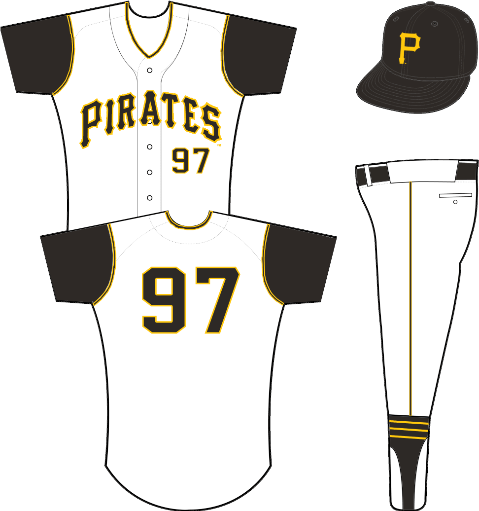Pittsburgh Pirates - Pirates Home Uniform (1000x1035), Png Download