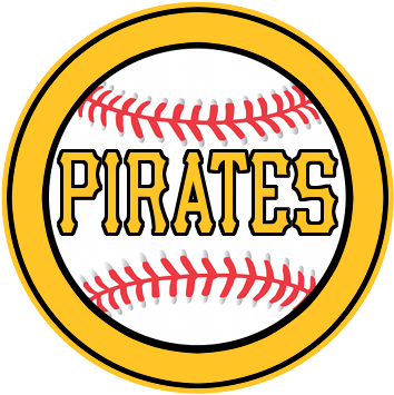 Pirates Logo Baseball - Baseball Clipart Black And White (400x400), Png Download