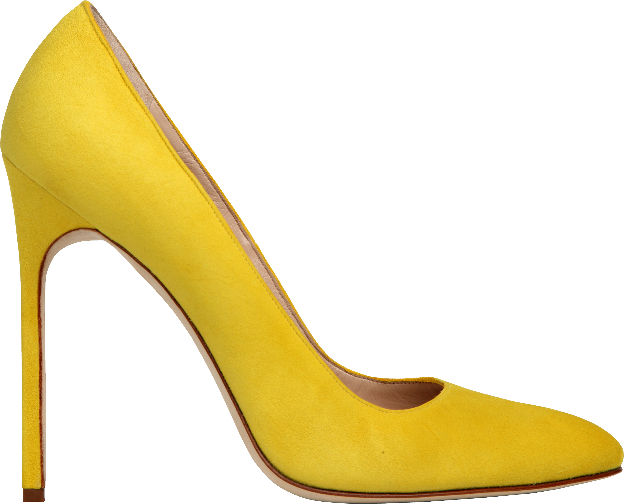 High Heel Shoe Png - Yellow Shoes Png (2622x2117), Png Download