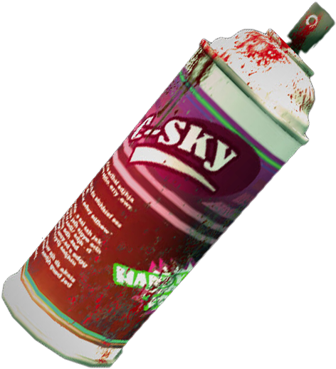 Dead Rising Red Spray Paint - Aerosol Spray (509x558), Png Download