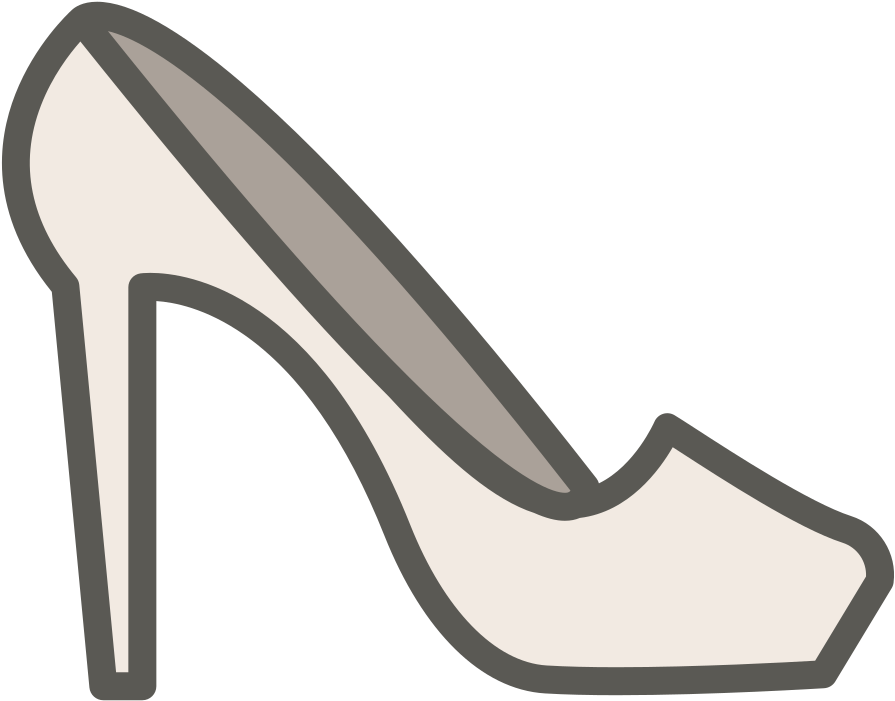 Download Svg Download Png - High-heeled Shoe (1024x1024), Png Download