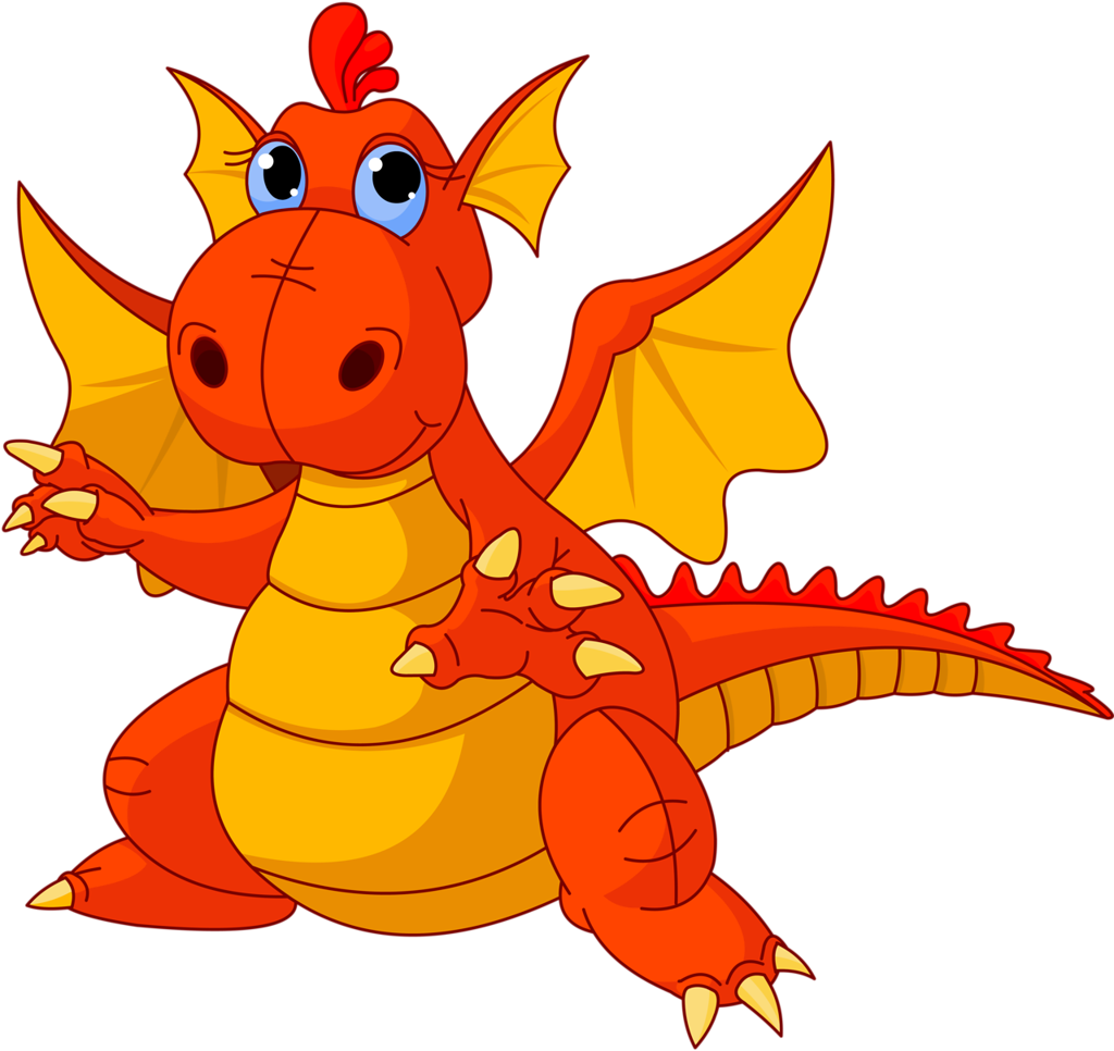 Unlock Pictures Of Dragons For Children 5 Png Clip - Dragon Cartoon Png (1024x966), Png Download