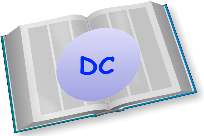 Dc Book - Open Dictionary Clipart (828x600), Png Download