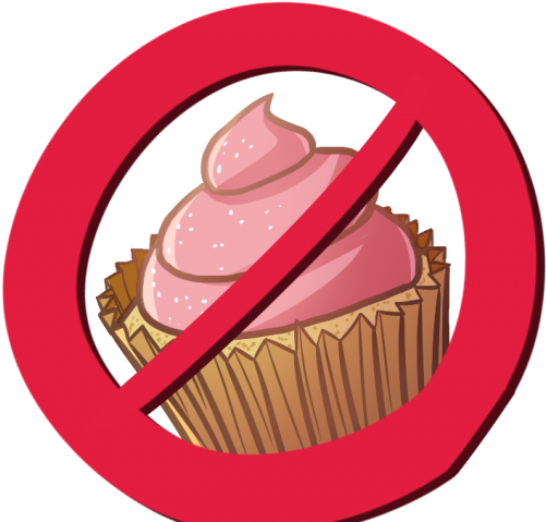 No Cupcakes For You - Cupcake (850x491), Png Download
