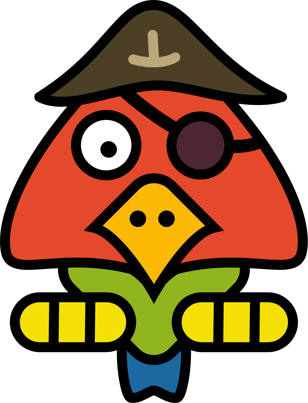 Pirate Parrot Pittsburgh Pirates Beak - Pirate Parrot (572x750), Png Download