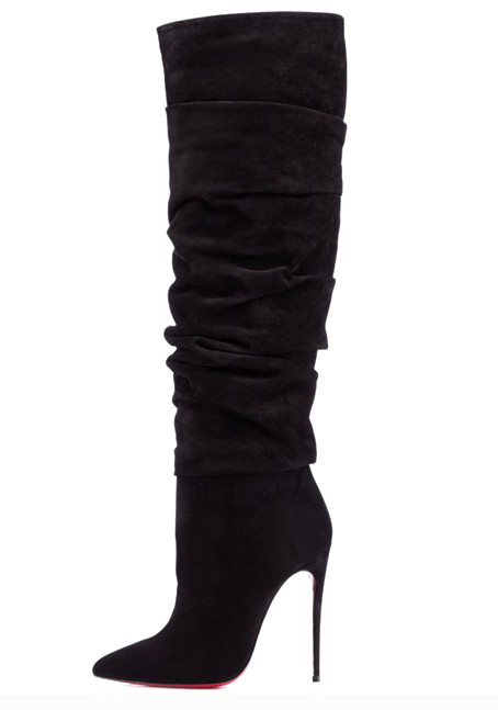 High Heel Boot Transparent Image - Black Heel Boots Png (454x647), Png Download