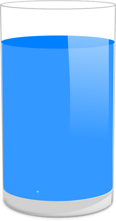 Animated Water Drop Clipart - Water Glass Vector Png (312x592), Png Download