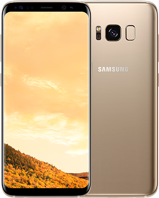 Experience A Super Amoled Screen And A Smart 8mp Camera, - Samsung S8 Note Gold (768x432), Png Download