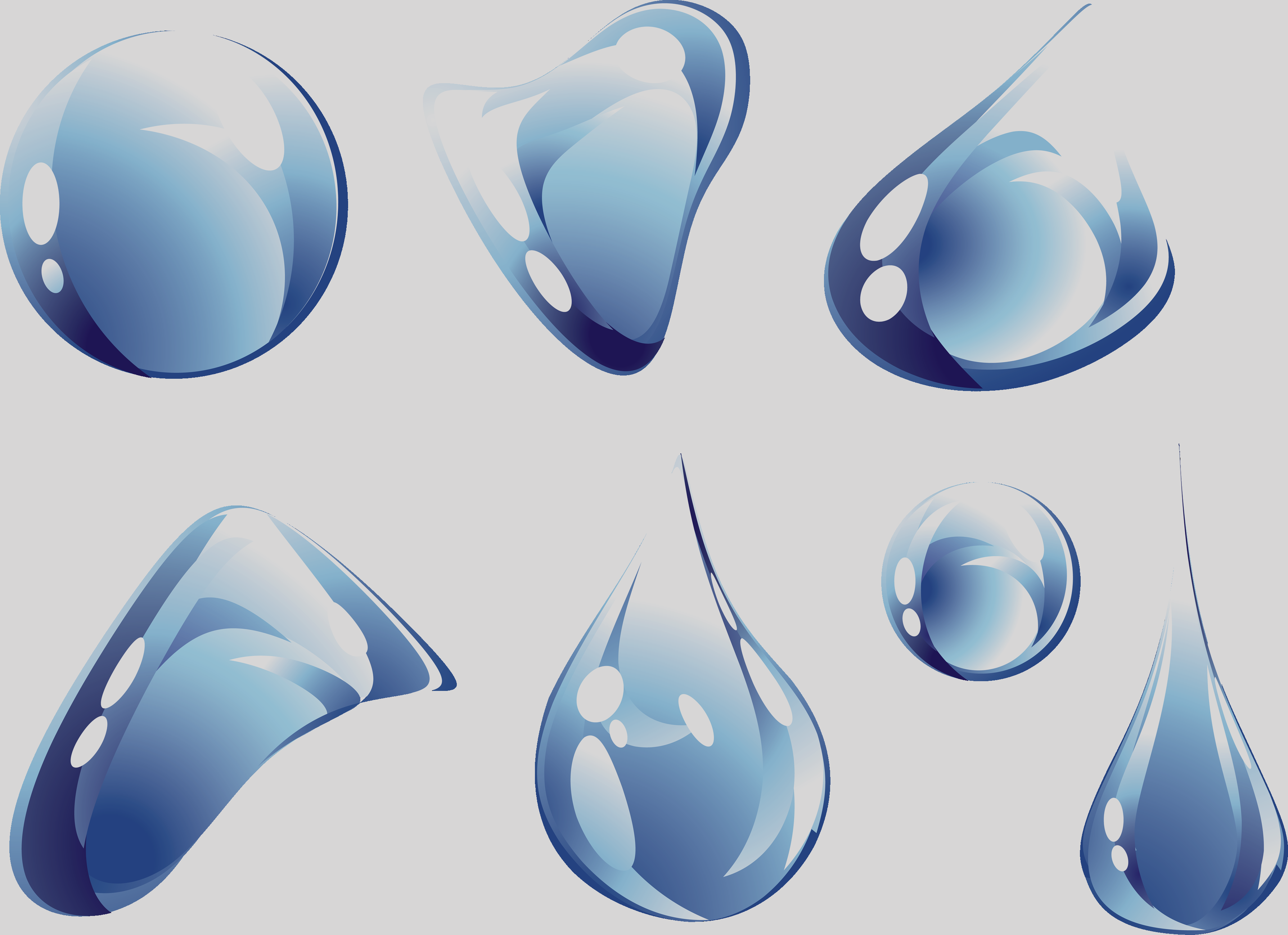 Water Drop Vector (3578x2597), Png Download