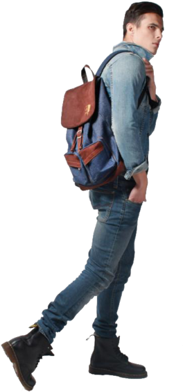 Share This Image - Guy Walking Png (354x600), Png Download