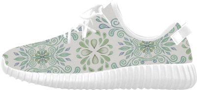 Blue And Green Watercolor Pattern Grus Men's Breathable - Pastel (500x500), Png Download