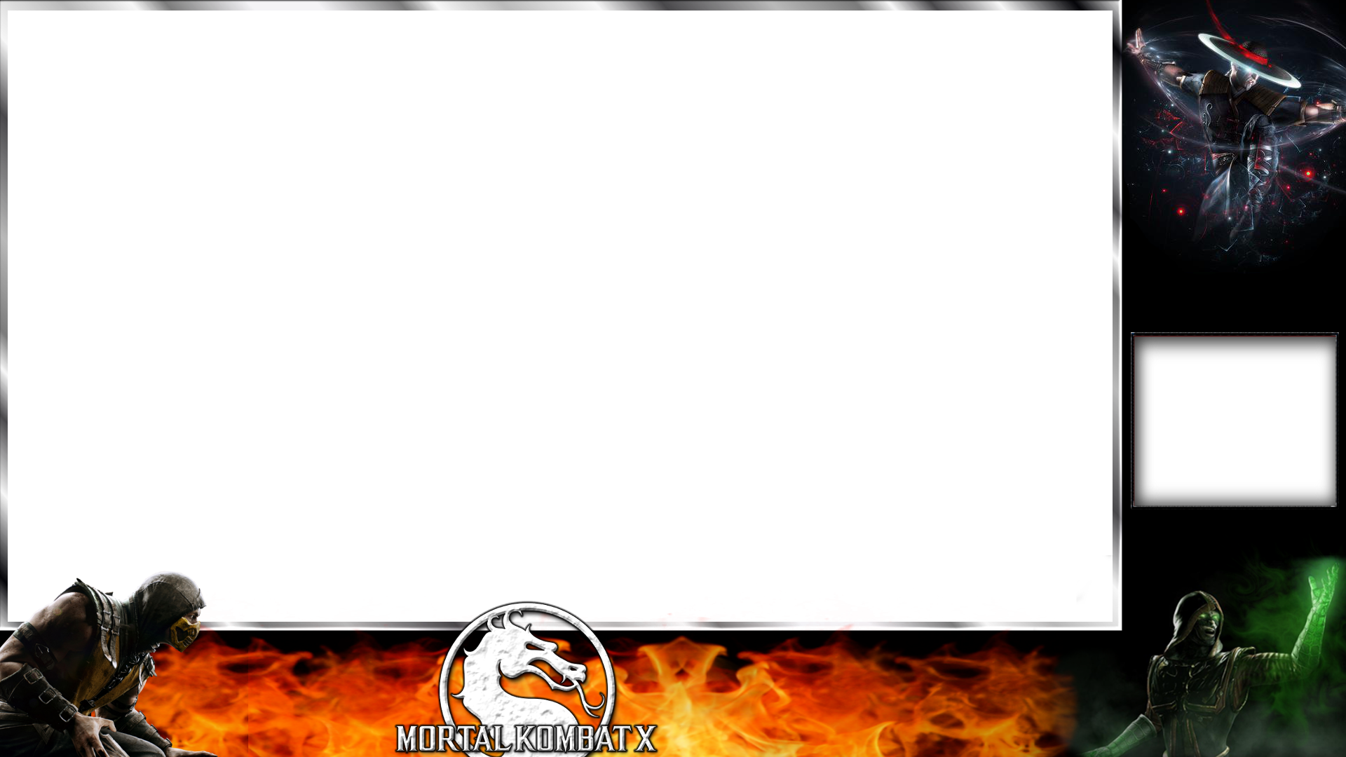 Mortal Kombat X Twitch Overlay - Free Twitch Overlays Transparents (1920x1080), Png Download