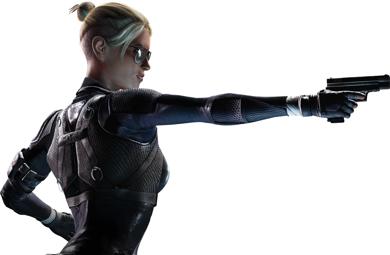 Loading Screen Render - Mortal Kombat Cassie Cage Png (1548x1013), Png Download