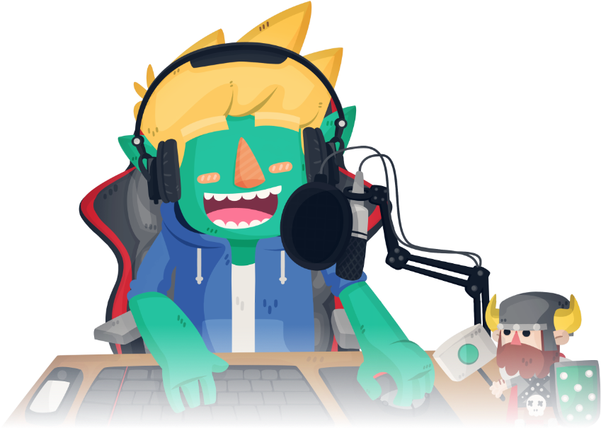 Streamer Handbook - Cartoon (900x677), Png Download