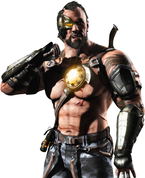 Kano Mkx Mortal Kombat X Commando Costume Skin Render - Kano Mortal Kombat (782x930), Png Download