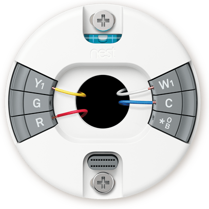 Nest Thermostat E White - Nest E Thermostat Installation (407x407), Png Download