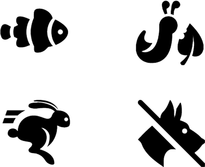 Flat Animal Icon - Minnow Sports Soccer Shin Guards (1024x600), Png Download