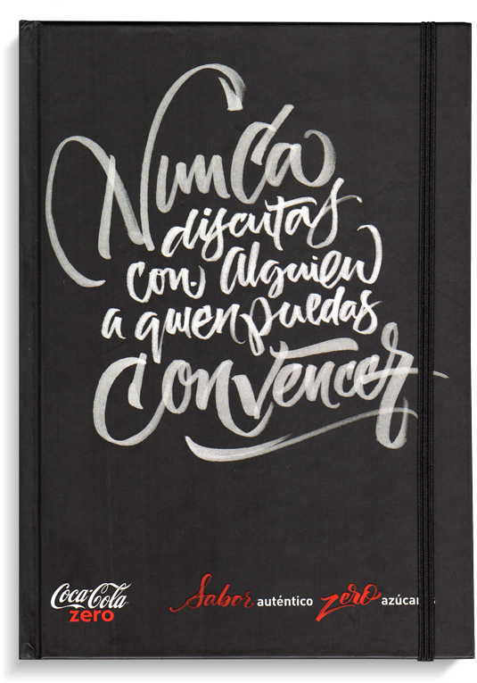 Coca Cola Zero - Typography (568x800), Png Download