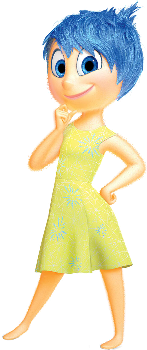 Joy Inside Out Characters - Inside Out Characters Joy (535x1206), Png Download