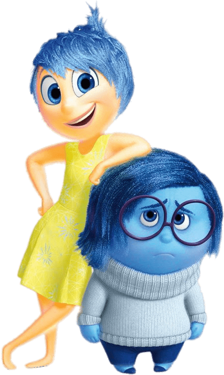 Joy And Sadness - Epcot Character Spot Joy And Sadness (499x786), Png Download