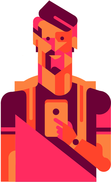 Flat Vector Illustrations On Behance - Flat Vector Illustrations (600x672), Png Download